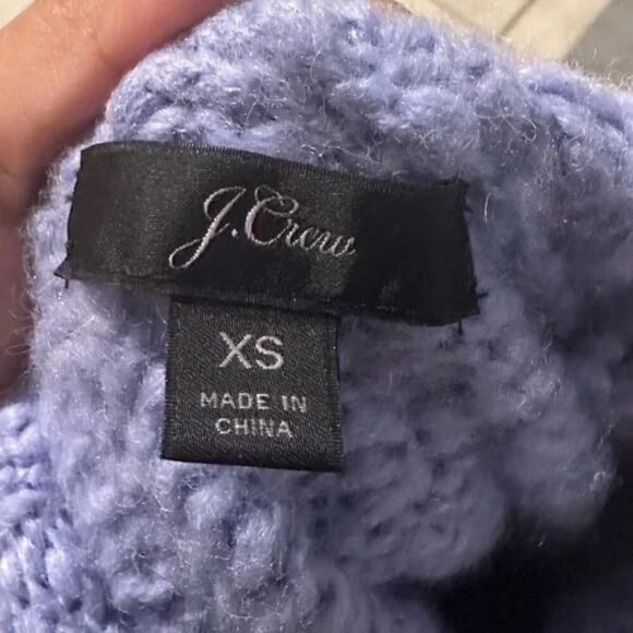 J.Crew Light Purple Wool Blend Sweater – Soft, Cozy & Classic - Picture 3 of 7